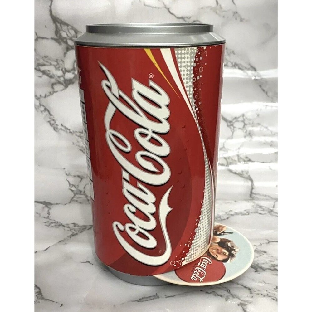 Coca Cola replica can Coke coaster dispenser holder 4 designs‎ 75 coasters